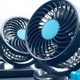 12V/24V Mini Electric Car Fan Low Noise Car Air Conditioner 360 Degree