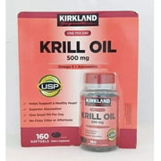 Kirkland Signature Krill Oil 500 mg., 160 Softgels