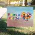 thumbnail image 4 of Peace Love Pride Dachshund with Rainbow Sunglasses LGBT LGBTQ+ Yard Sign Wiener Dog Lover Gifts Idea Outdoor Home Lawn Garden Porch Decor - 01004, 4 of 5