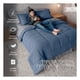 thumbnail image 3 of Set Edredón King Size + Funda De Almohada + Sábanas 7 Pzas Real Textil Azul - Gris, 3 of 8