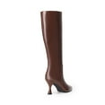 thumbnail image 3 of DREAM PAIRS Women's Knee High Boots, Pointed Toe Kitten Heel Dress Boots with Side Zipper, 3 of 7