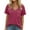 Red, variant on TYGHBN Women's Casual V Neck Pocket Tee Short Sleeve Basic Top for Everyday Wear In Spring and Summer Machine Washable Versatile Style for Pairing with Pants Long Sleeve Rayon Tops for Women Athletic