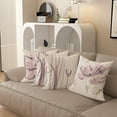 thumbnail image 5 of Modern and Minimalist Style Living Room Sofa Pillow Cover, Digital Printed Square Cushion Cover, with Beautiful Floral Print (16 * 16inch, 03023), 5 of 5