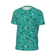 thumbnail image 6 of Wukai Sushi (3) Print Men's Short-Sleeved Mesh T-Shirt,Quick-Dry Short Sleeve Workout T-Shirt-Large, 6 of 8