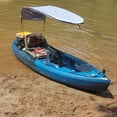 thumbnail image 2 of Sun Shade Canopy For Kayak Canoe For Single Person Waterproof Awning Top Cover Grey, 2 of 9