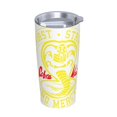 thumbnail image 2 of Vaso Cobra Kai de 20 oz con tapa y pajita, nueva taza de café aislada con tapa de pajita, vaso de café de acero inoxidable para el trabajo, el hogar, el exterior, el automóvil, taza de acero, 2 of 8