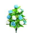 thumbnail image 3 of WEIXF Cemetery Flowers Durable Silk Floral Arrangements For Indoor/Outdoor Use Elegant Memorial Decorations Flowers Indoor Summer Flowers Flowers under $14 Roses Flowers Wedding Stage Decorations, 3 of 5