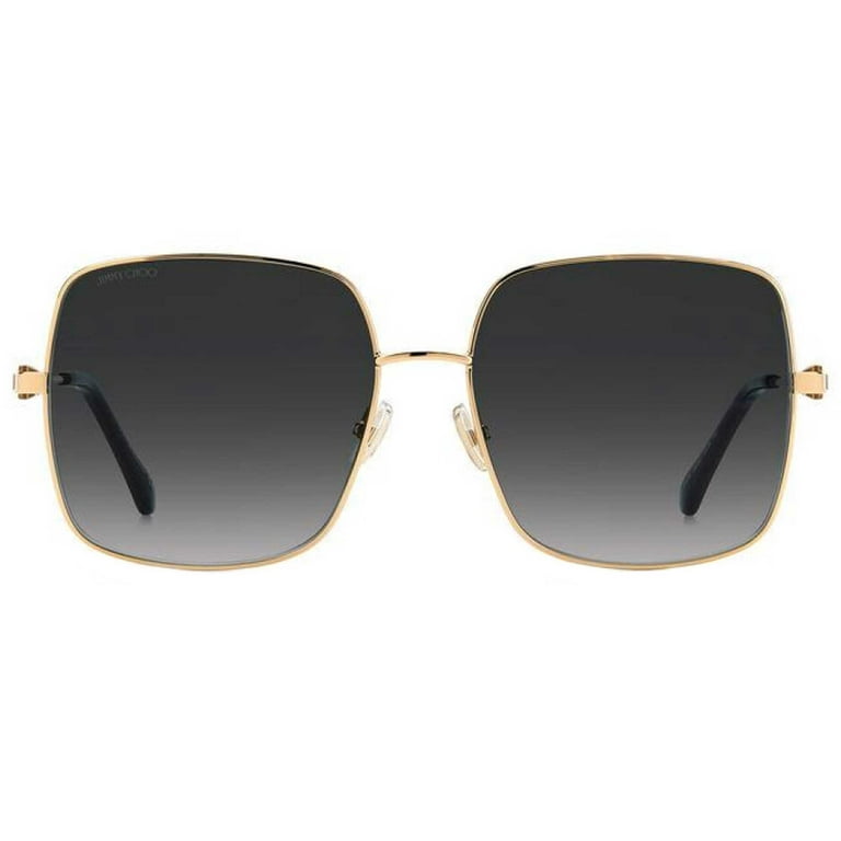 Jimmy Choo LILI/S 02M29O 58mm Square Sunglasses Women's Black Gold