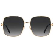Jimmy Choo LILI/S 02M29O 58mm Square Sunglasses Women's Black Gold