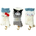 thumbnail image 2 of 2 Pairs Sanrio Kitty Cinnamoroll Kuromi Socks Cartoon Animals Warm Lovely, 2 of 19