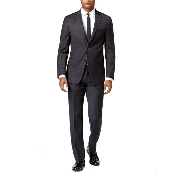 calvin klein grey suit pants