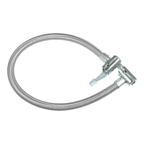 Unique Bargains 40cm Car Tire Inflator Extension Hose with Undeflatable Chuck Lock Air Pump Tire Valve Connection Pipe