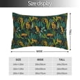 thumbnail image 2 of Pofeuu Jungle Leopard Yellow Print Polyester Microfiber Plush Pillowcases, Super Soft and Cozy Pillow Case Covers with Envelop Closure（Pillow core not included）-20"x30", 2 of 6