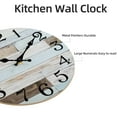 thumbnail image 4 of QCQHDU 12" Vintage Rustic Indoor Decorative Wall Clock, Silent Non-Ticking, 4 of 7