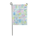 thumbnail image 1 of JSDART Abstract Pink Flamingo Raster Beautiful Bird Cartoon Exotic Floral Garden Flag Decorative Flag House Banner 28x40 inch, 1 of 1