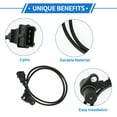 thumbnail image 3 of Unique Bargains 1 Pc Crankshaft Position Sensor for Opel for Astra 2005-2010 Sturdy Metal Plastic Black Engine Crank CKP Sensor, 3 of 6
