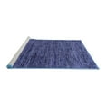 thumbnail image 2 of Ahgly Company Machine Washable Indoor Square Oriental Blue Modern Area Rugs, 3' Square, 2 of 4