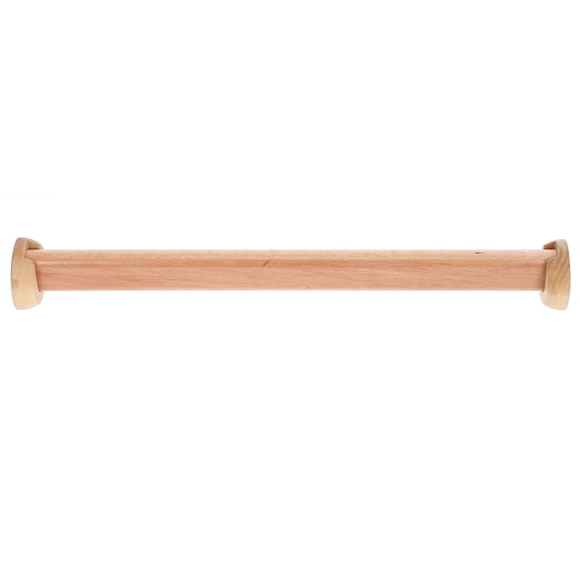 1 Ensemble Tringle de Garde-Robe Robuste Réglable Panneau en Bois Cannelé pour Vêtements Suspension Gain de Place pour Garde-Robe Usage Domestique