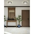 thumbnail image 2 of Maxim 10274WTSN 17 in. Rogue Satin Nickel Flush Mount LED Ceiling Light, 2 of 7