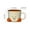 Orange, variant on Novelty Foot Shaped Ceramic Mug 16 oz, Unique Coffee Tea Cup with Cute Toes Design, Handmade Glazed Pottery Cup for Home Office Decor, Funny Gift for Podiatrists Nurses Friends