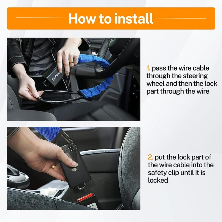 Car Steering Wheel Lock Seat Belt Lock Anti-theft Device For Car