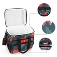 thumbnail image 6 of FORMRS Insulated Cooler Bag 24 Cans Capacity Soft Leakproof Lunch Box with Side Pockets, Christmas Berries, 6 of 7