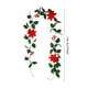 thumbnail image 3 of Rapeiae Simulation Flowers Rattan Wall Hanging Home Decoration Holly Leaves Red Berries Christmas Mood Decoration Simulation Christmas Rattan, 3 of 6