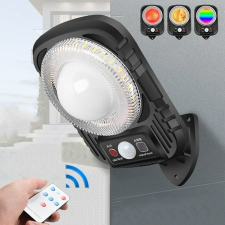 

Isvgxsz New Clearance 2024 Convenient Household Tools Solar Street Light Ip65 Outdoor Solar Powered Lights Dusk to with Motion Sensor Led Security Flo-Od Light for Parking Lot Remote Control