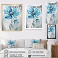 thumbnail image 4 of Designart "Poppy Flower Blue Minimalism painting II" Floral & Botanical Wall Art Print, 4 of 5