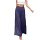 thumbnail image 1 of Pantalones de pierna ancha para mujer Moda Casual Cintura alta Cintura elástica Color sólido Volantes Pantalones largos Odeerbi  ODB-5, 1 of 5