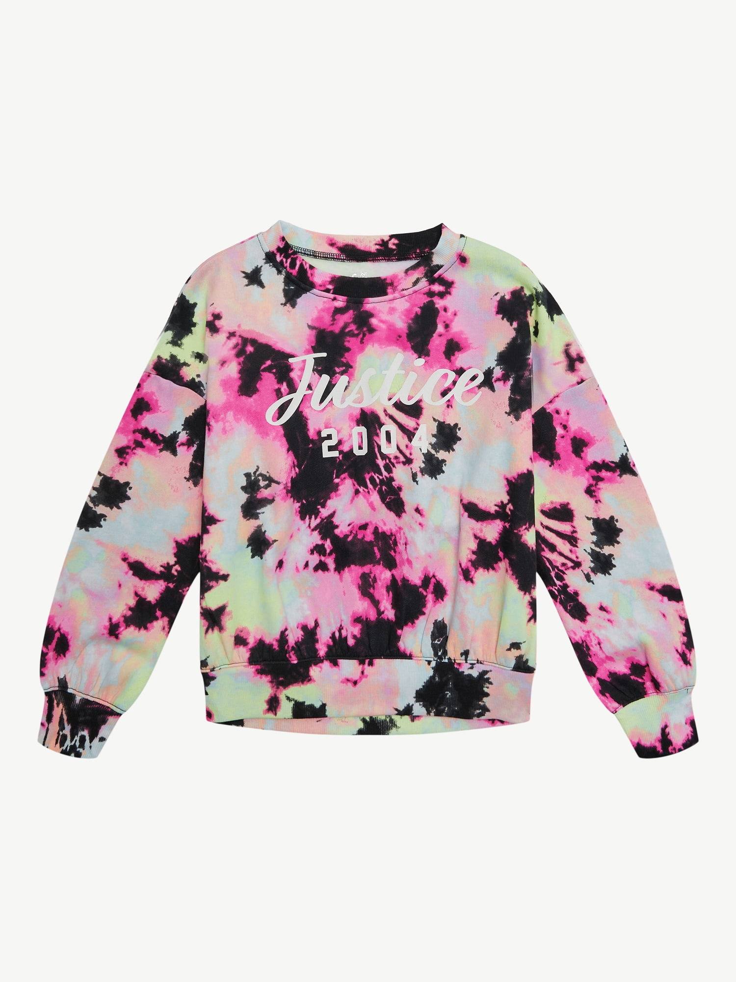 Justice Girls Fleece Crew Neck Sweatshirt, Sizes XS - XLP