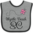 thumbnail image 3 of Inktastic Myrtle Beach South Carolina Girls Baby Bib, 3 of 4