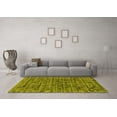 thumbnail image 3 of Ahgly Company Indoor Rectangle Abstract Yellow Contemporary Area Rugs, 6' x 9', 3 of 4