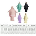 thumbnail image 7 of IDOPIP Kids Girls Abaya Muslim Full Cover Lace Hijab Dress 2pcs Kaftan Dubai Islamic Prayer Dress, 7 of 7