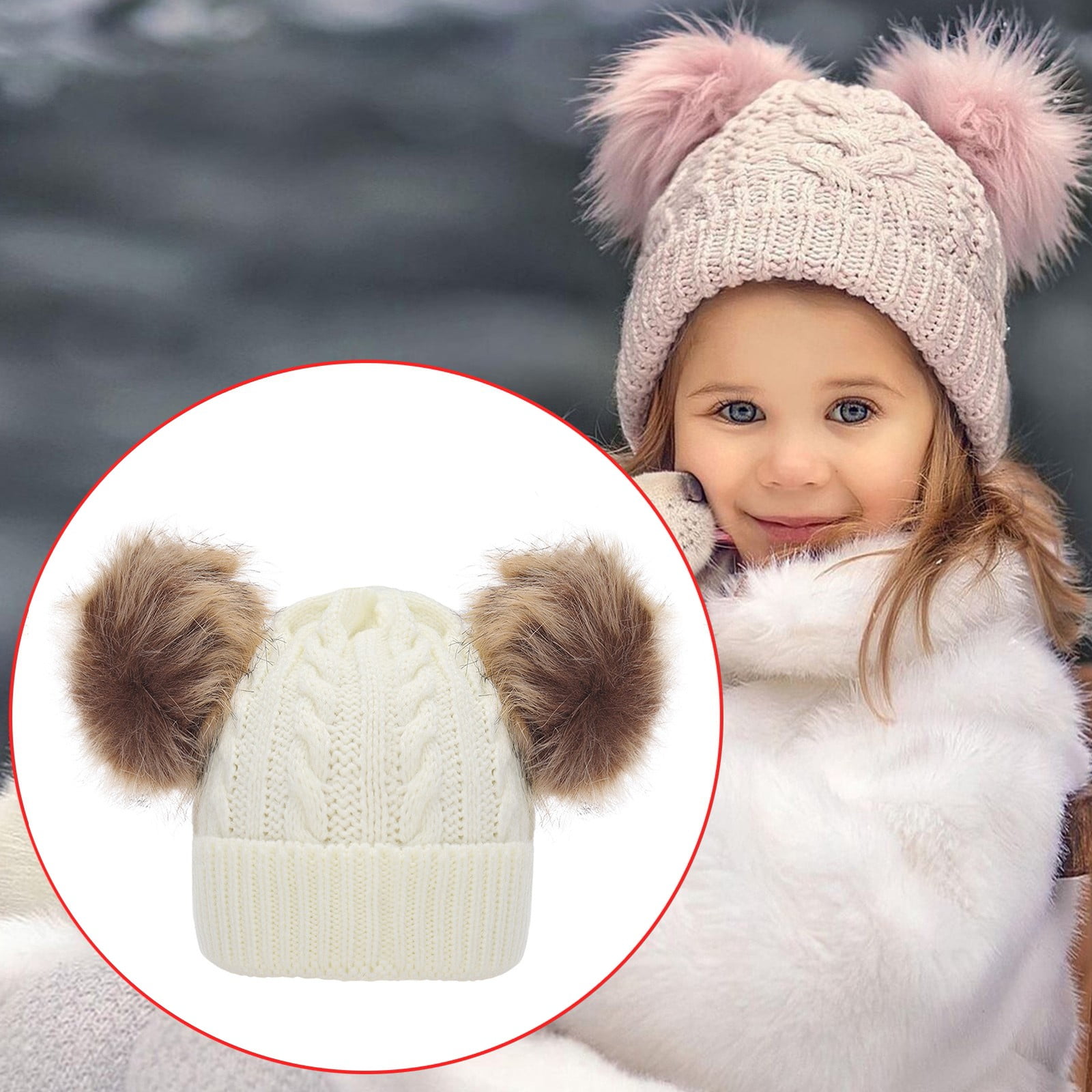 TWIFER Bomber Hats Adult Cotton Lined Boys Girls Hat Cap Hat Knitted