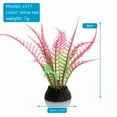 thumbnail image 3 of 3.5 Gallon Aquarium Decor Set, Eco-Friendly Resin Wood Barrel Ornament with 4 Artificial Plants (12x12x13.9cm) for Fish Tank, 3 of 7