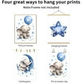 thumbnail image 4 of Hieng Nursery Canvas Wall Art Set Of 3 Baby Boy Girls Kids Room Picture Wall Decor Jungle Safari Lion Elephant Giraffe Poster Painting Cute Animal Prints For Children Toddlers Bedroom, 4 of 5