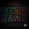 thumbnail image 4 of Redragon K556 RGB LED Backlit 104 Standard Keys Wired Mechanical Gaming Keyboard with Aluminum Base, 4 of 5