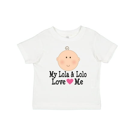 

Inktastic My Lola and Lolo Love Me Gift Baby Girl T-Shirt