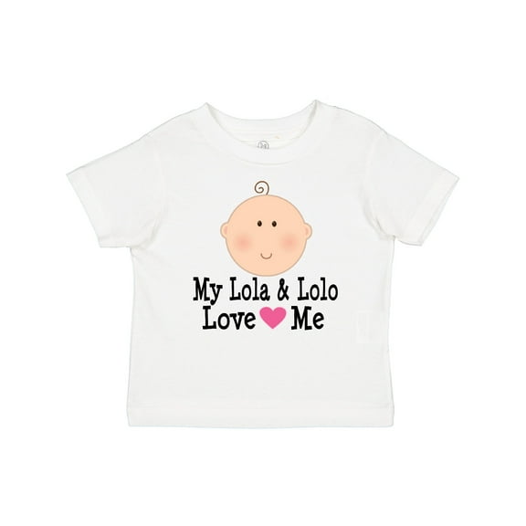 Inktastic My Lola and Lolo Love Me Girls Baby T-Shirt