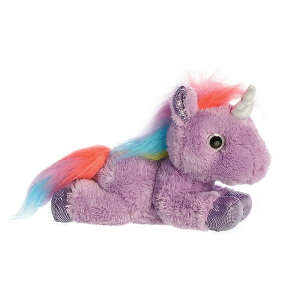Aurora - Medium Purple Sparkle Tales - 10" Electra Unicorn - Enchanting Stuffed Animal