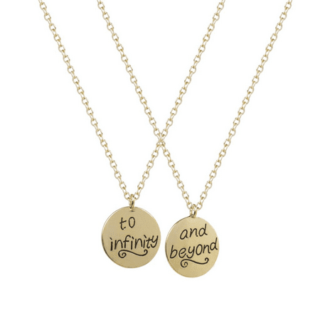 Lux Accessories Best Friends BFF To Infinity Beyond Necklaces (2 (Best Friends To Infinity And Beyond)
