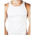 thumbnail image 2 of Men's 3 Pack White Ribbed Tank Tops A-Shirt Tank From American Casual, 2 of 4