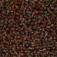 thumbnail image 2 of Miyuki Delica Seed Beads – Size 11/0 (1.6 mm), DB1684, Silver-Lined Glazed Dark Root Beer, 7.2 g, Approx. 1440 Beads, 2 of 7