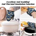 thumbnail image 7 of Pofeuu Japanese Water Wave Print Thickened Mini Silicone Oven Mitts Heat Resistant, Rubber Oven Mitt Gloves, Finger Pinch Grips, Pot Holder, Silicone Potholder, 7 of 7