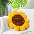 thumbnail image 6 of Flower Floor Pillow Yellow Flower Shape Cushion Sunflower Pillow Decorative Plush Sunflower Throw Pillow Seating Cushion Mat for Bed Couch Chair Car Office Room Decoration, 15 Inch, 6 of 8