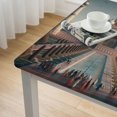 thumbnail image 4 of nygtbtfer Historical Site Painting Rectangle Tablecloth Elastic Fitted Table Covers for Tables Stretch Table Cloths Outdoor Table Cloth Cover for Picnic Camping Indoor Outdoor, 4 of 7