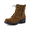 Tan, variant on Dunes Kobe Womens Combat Boots – Stylish Lace-Up Design with Side Zipper, Durable Lug Sole, and Block Heel + Memory Foam, Faux Fur Lining, Vegan Nubuck Leather, Wide Widths Available