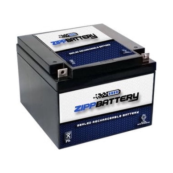 Zipp Battery 12V (12 Volts) 28Ah 336w Sealed Lead Acid (SLA) Battery - T3 Terminals By Zipp Battery