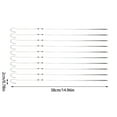 thumbnail image 2 of Ensemble de Fourchettes de Barbecue pour Grillades / Brochettes en Acier Inoxydable Lot de 10 pour Brochettes et Brochettes Outils de Grill Durables pour Parfaites Brochettes de Viande et Légumes 10 Pcs, 2 of 7